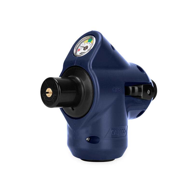 Camco 90DEG Adjustable Water Pressure Regulator w/ Gage  image number 1