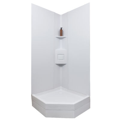 Icon Technologies 90&deg; Neo Angle Shower Modular Surround Kit