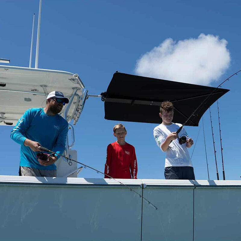Taco Marine ShadeFin Boat Shade with Fixed Rod Holder Mount image number 3