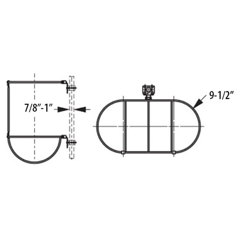 Double Fender Holder For 7" - 9" Diameter Fenders image number 4