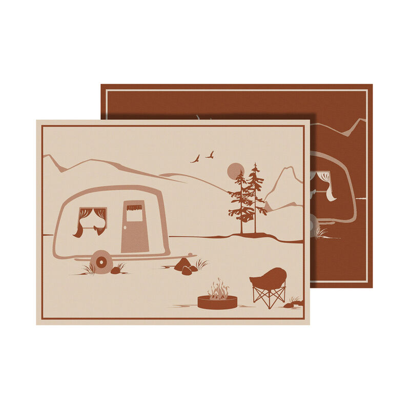 Faulkner Patio Mat, Home Is Where We Park It Design; 12 Foot image number 1