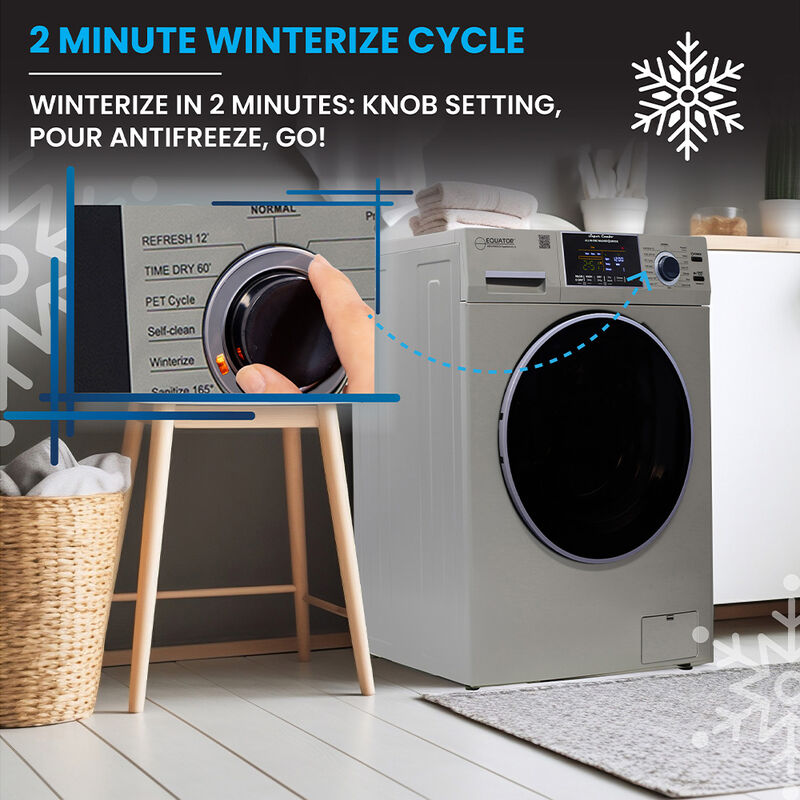 Equator Combo Washer Dryer, Vented-Dry, Silver image number 11