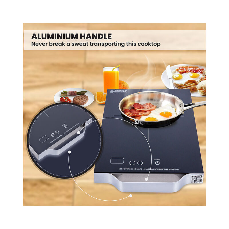Equator PIC 100 Portable 11" Single-Burner Induction Cooktop with Handle, Copper image number 7