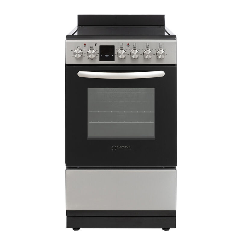 Equator 20" Electric Cooking Range with Convection Oven and Air Fryer, Stainless Steel image number 1
