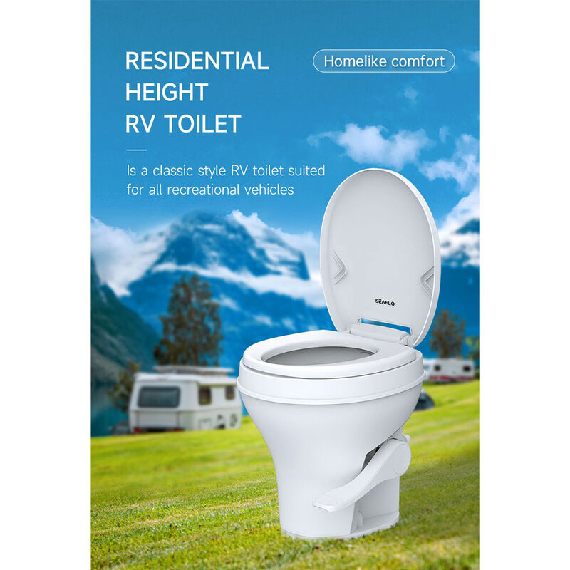 SEAFLO Residential-Height RV Toilet image number 5