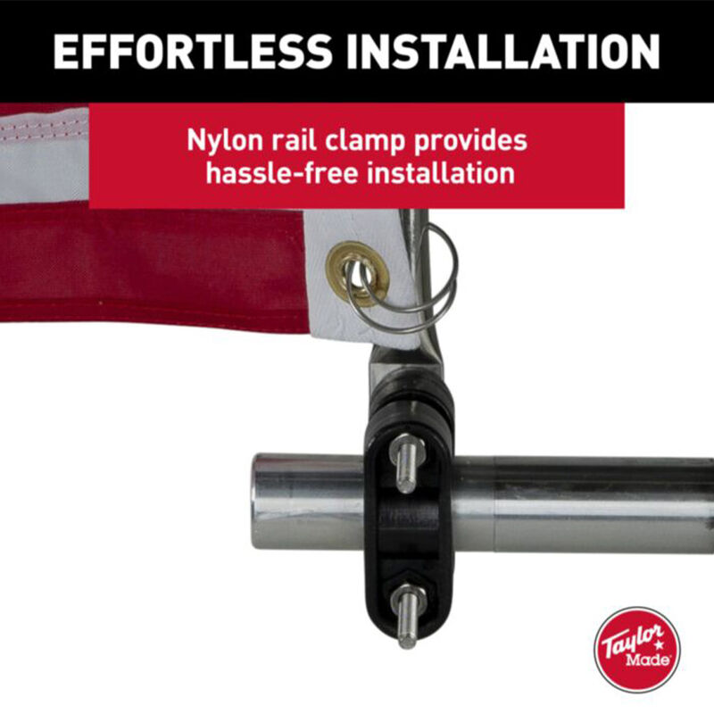 Taylor Made 15" Stainless Steel Flag Pole with Rail Mount (Flag sold separately) image number 8