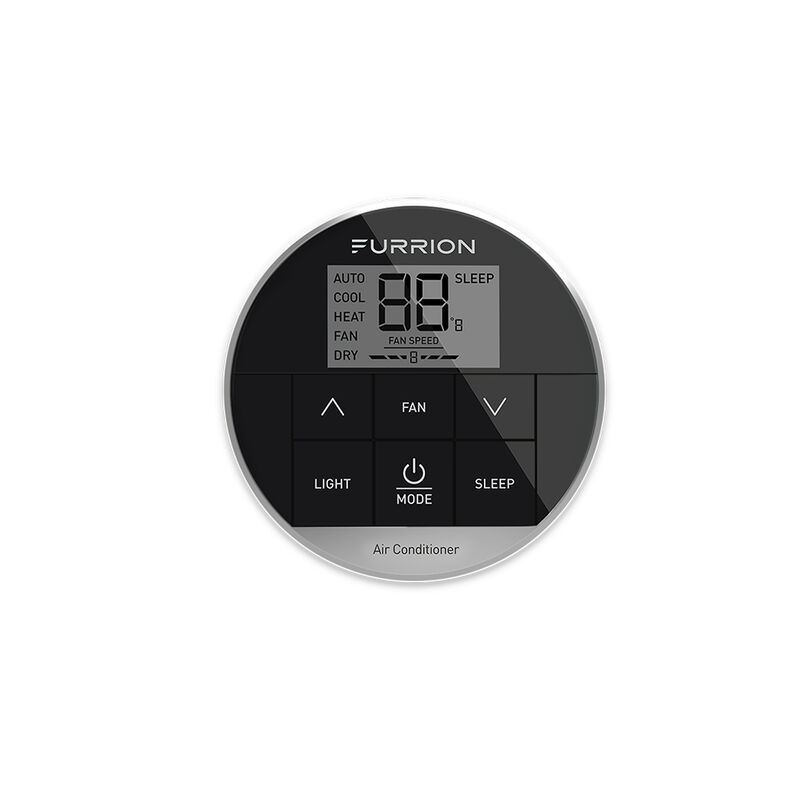 Furrion Single Zone Premium Wall Thermostat for Rooftop Air Conditioner, Black image number 1