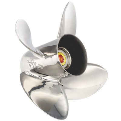 Solas HR Titan 4-Blade Prop, Pressed Rubber Hub / SS, 14 dia x 25, RH