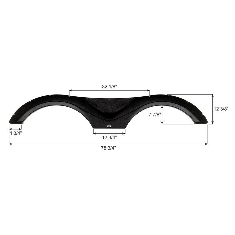 Gulf Stream RV FS6705 Tandem Axle Fender Skirt, Black image number 2