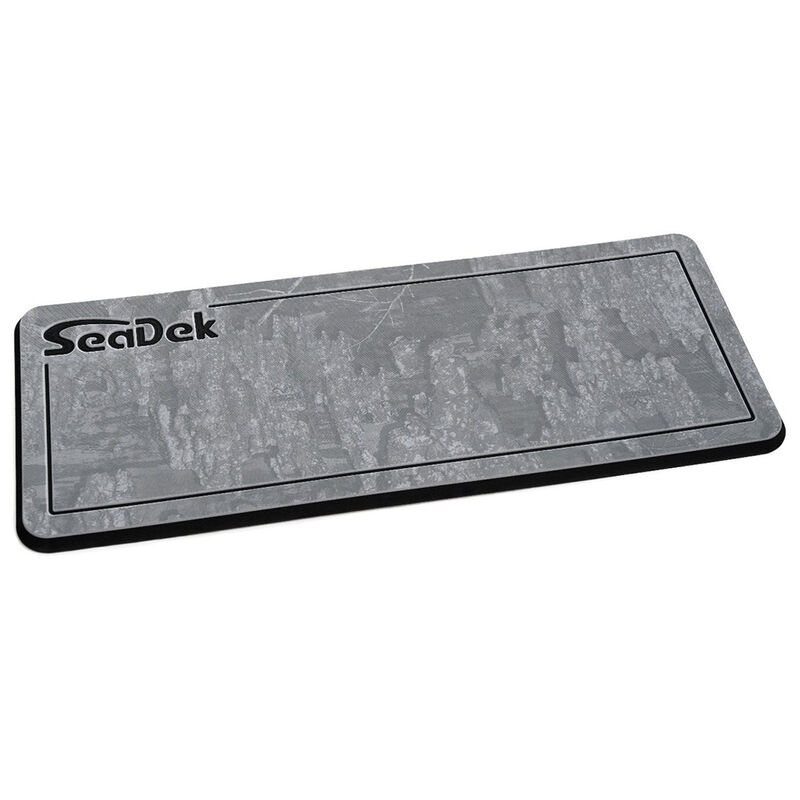 SeaDek 16" x 39" 20mm Dual Density Large Helm Pad - Storm Gray/Black Realtree Timber Pinline Smooth image number 1
