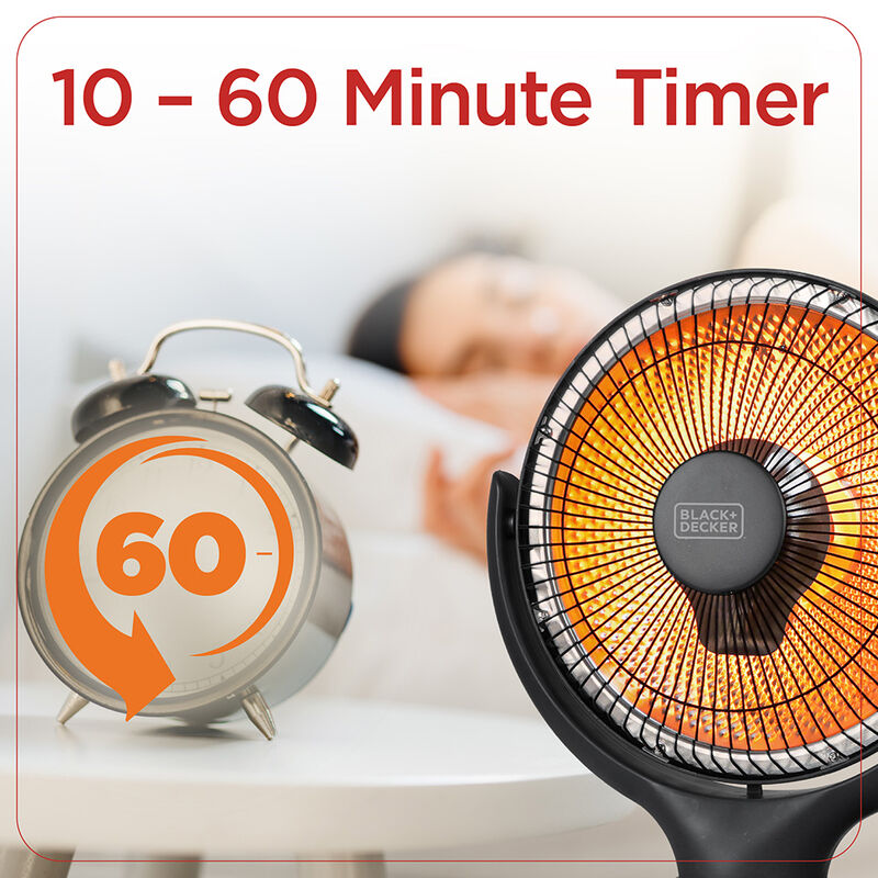 Black+Decker 800W Radiant Dish Heater image number 7