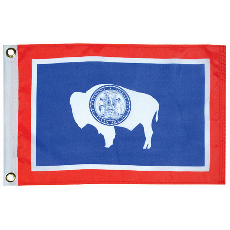 Wyoming State Flag, 12" x 18" image number 1