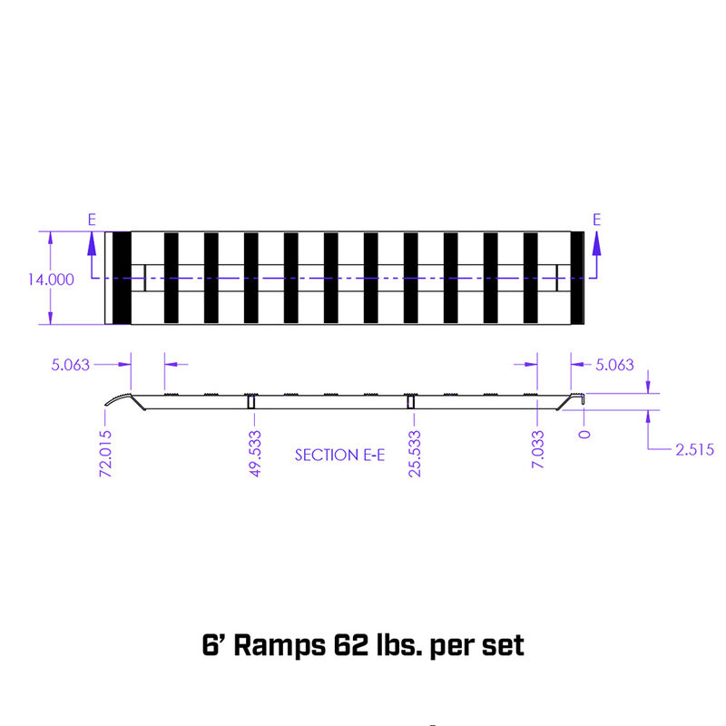 Gen-Y Hitch 6' Aluminum Loading Ramps, Pair image number 4