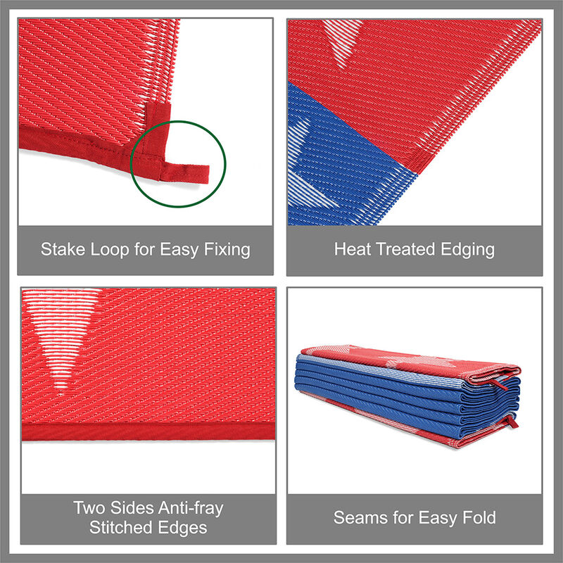 Venture Forward Reversible RV Patio Mat w/ Carry Bag, Patriotic image number 7