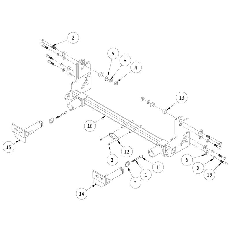 Roadmaster 521454-4 Crossbar-Style Baseplate Kit, 2020-2025 Jeep Gladiator Mojave image number 4