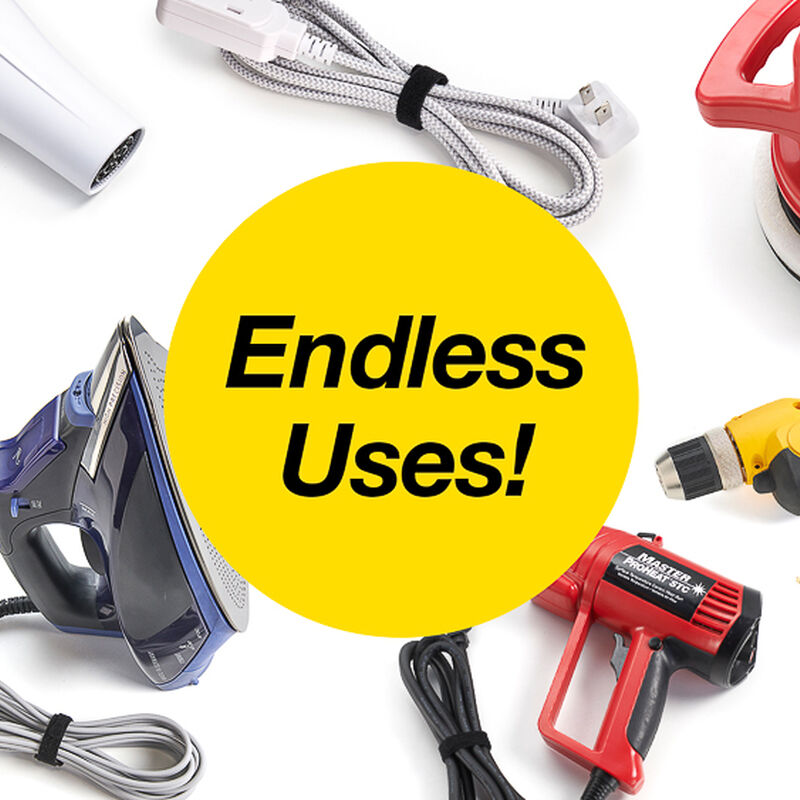 Wrap-It 8" x 1/2" Self-Gripping Cable Ties Roll, 50-Pack image number 2