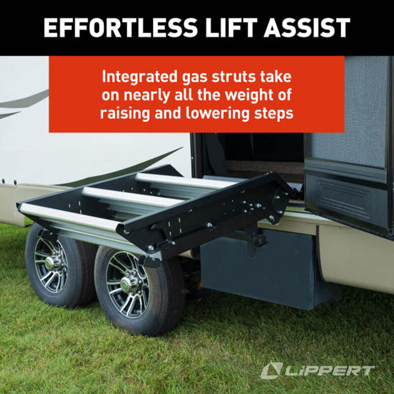 Lippert SolidStep 4.0 Premium RV Steps for 26" Doorway, Quad Step with Lift Assist image number 5