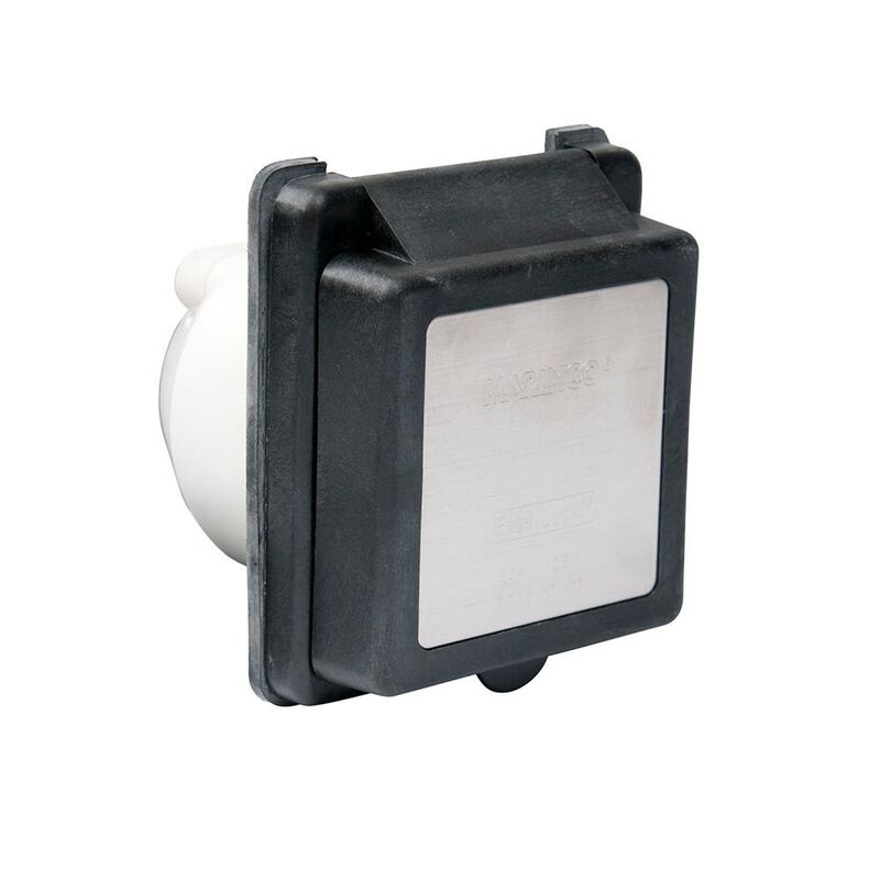 30A 125V Standard RV Power Inlet, Black image number 1