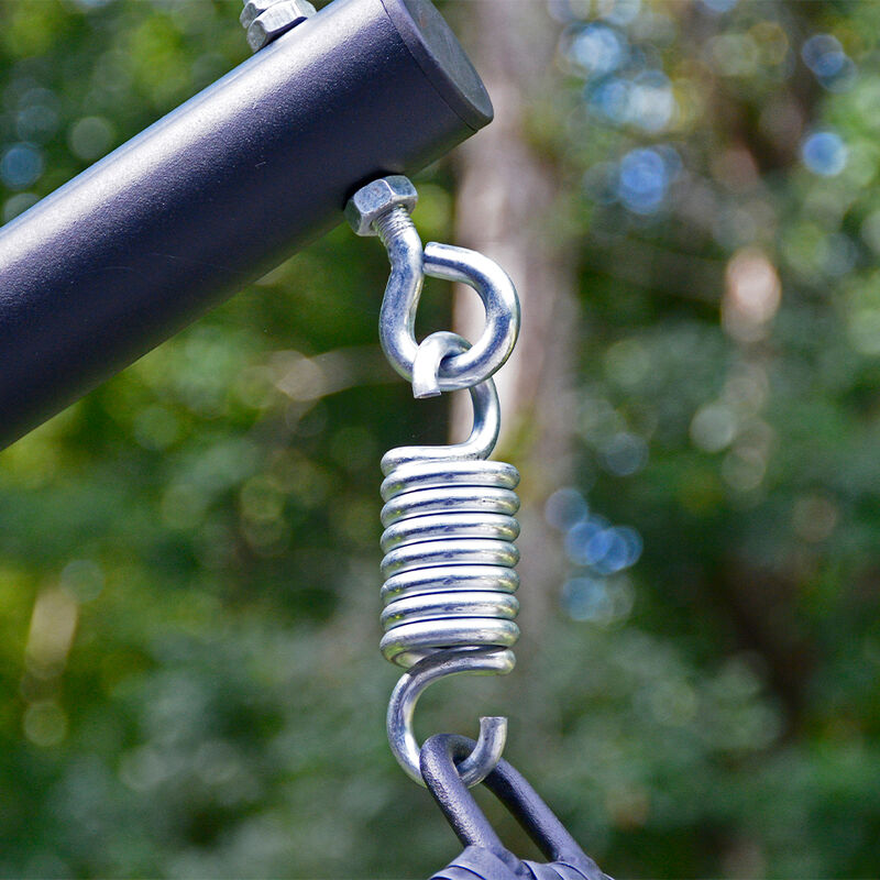 Algoma Cushioned Rattan Wicker Hanging Chair with Stand image number 9