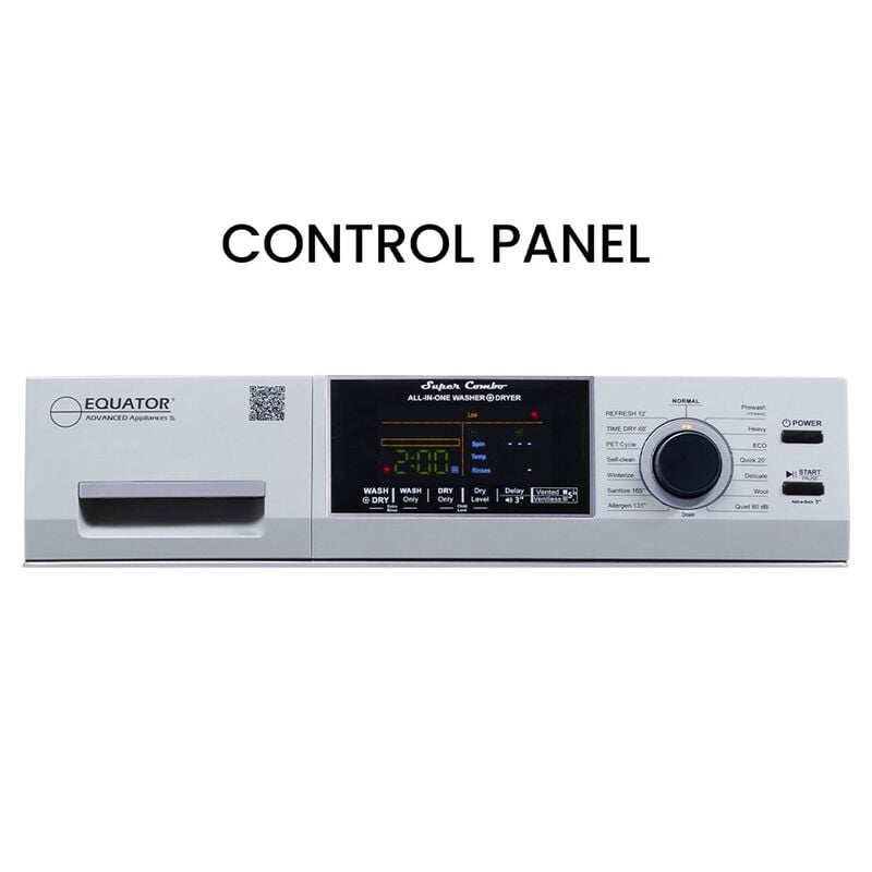 Equator 15-lb. All-in-One Combo Washer Dryer, Silver image number 4