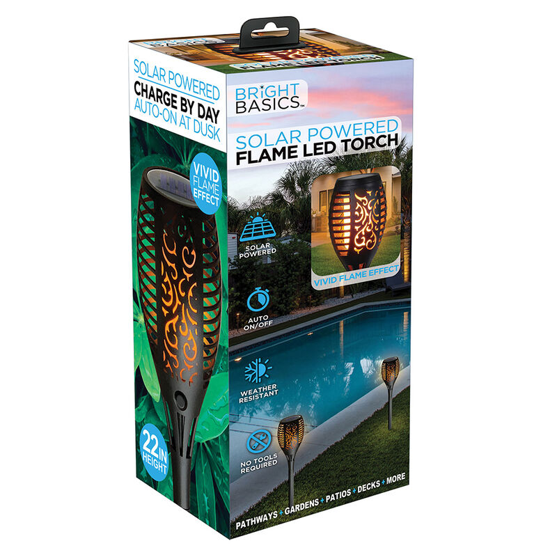 Aduro Bright Basics Solar-Powered Flame LED Torch image number 2