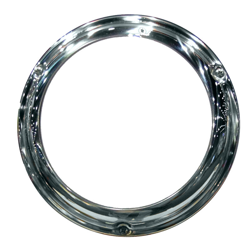 Lumitec Touch Dome Stainless Steel Dome Light, White/Blue Dimming image number 1