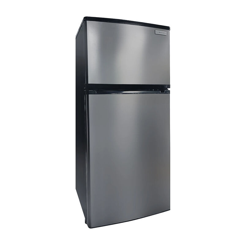 Everchill 4.5 cu. ft. 12V Refrigerator, Right Hand Hinge, Stainless Steel image number 1