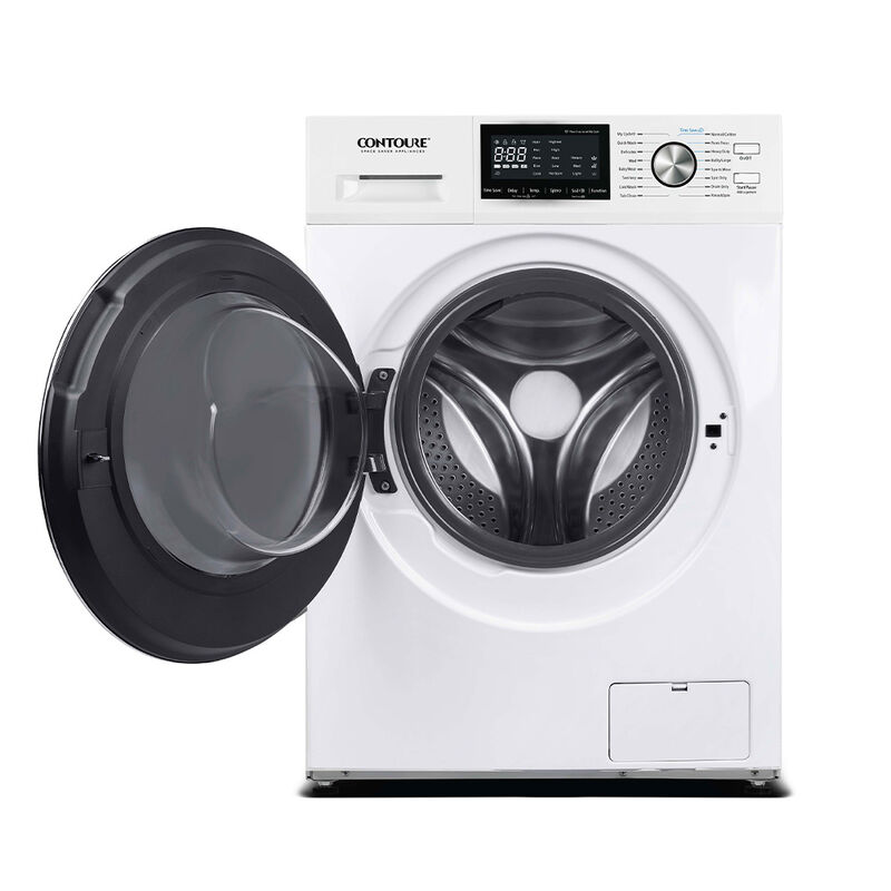CONTOURE 24" 2.7 cu.ft. High-Efficiency Stackable Front-Load Washer, White image number 2