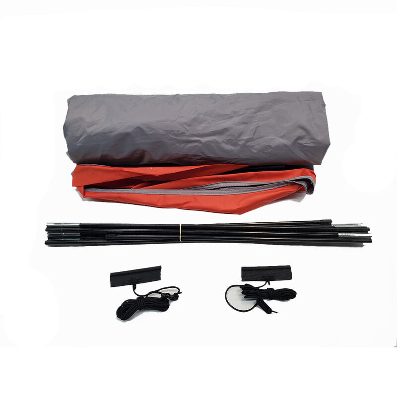 PahaQue Wilderness NuCamp T@B 320 Trailer Visor, Silver w/Sunset Red Trim image number 2