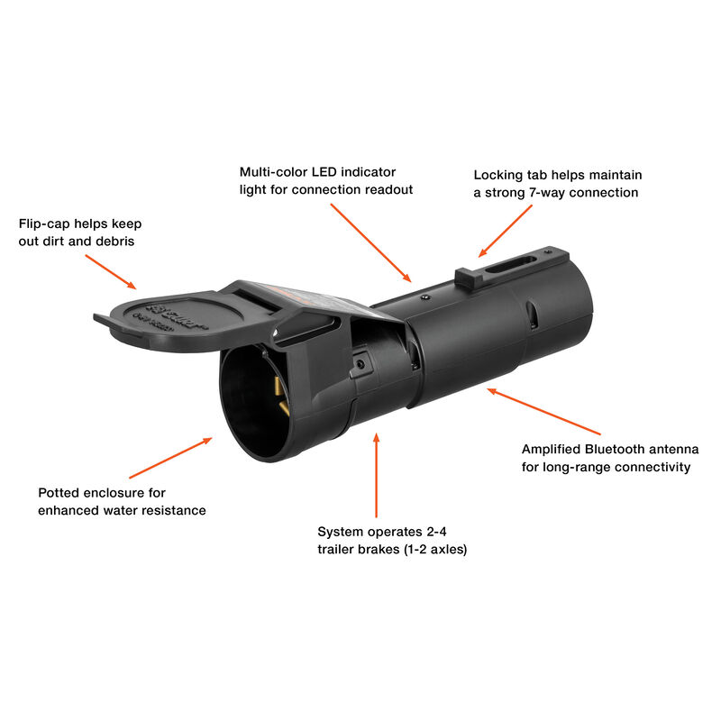 Curt Echo Mobile Bluetooth Electric Trailer Brake Controller, Wireless image number 2