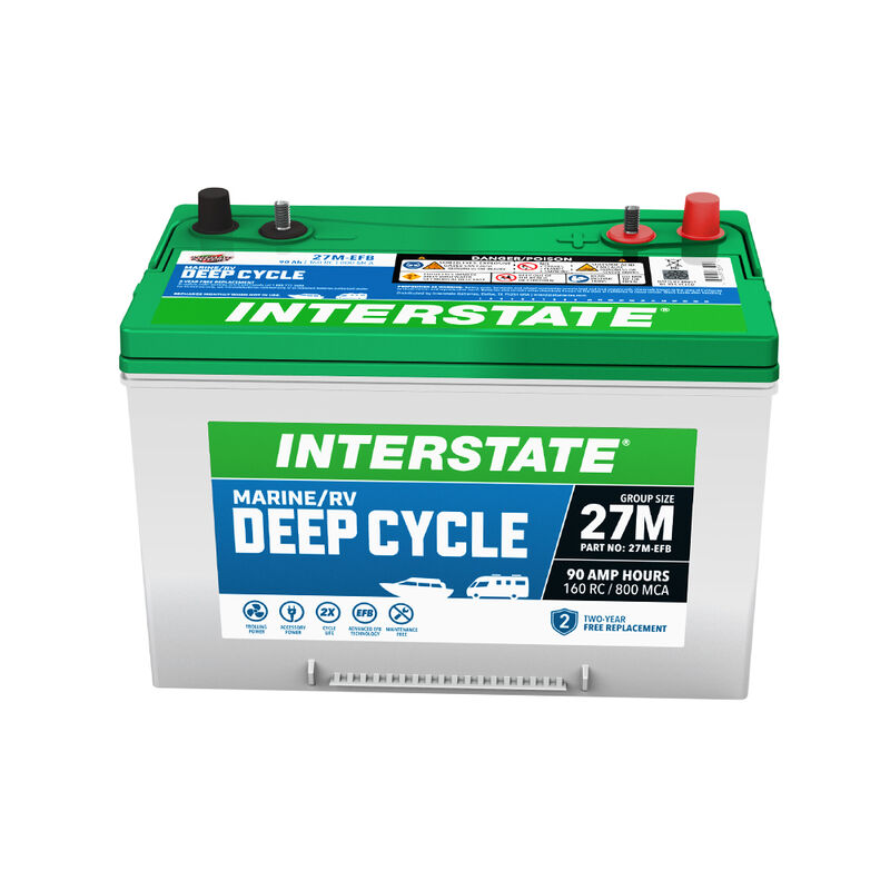 Interstate Enhanced Flooded Battery, Group 27 image number 1