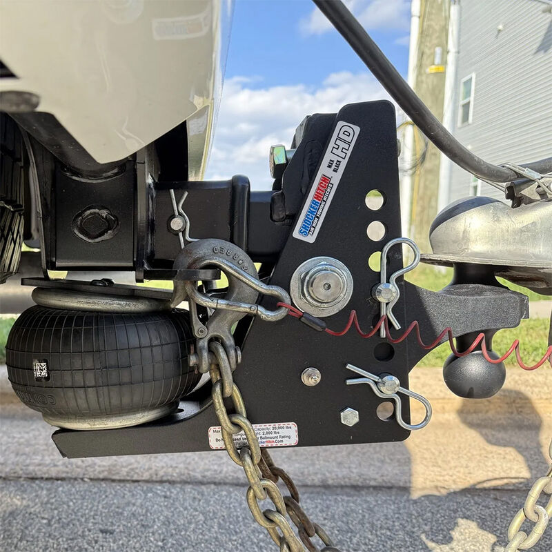 Shocker Hitch HD Max Air Ride Receiver Hitch, Fits 2-1/2" Hitch, Combo 2" and 2-5/16" Chrome Balls image number 6