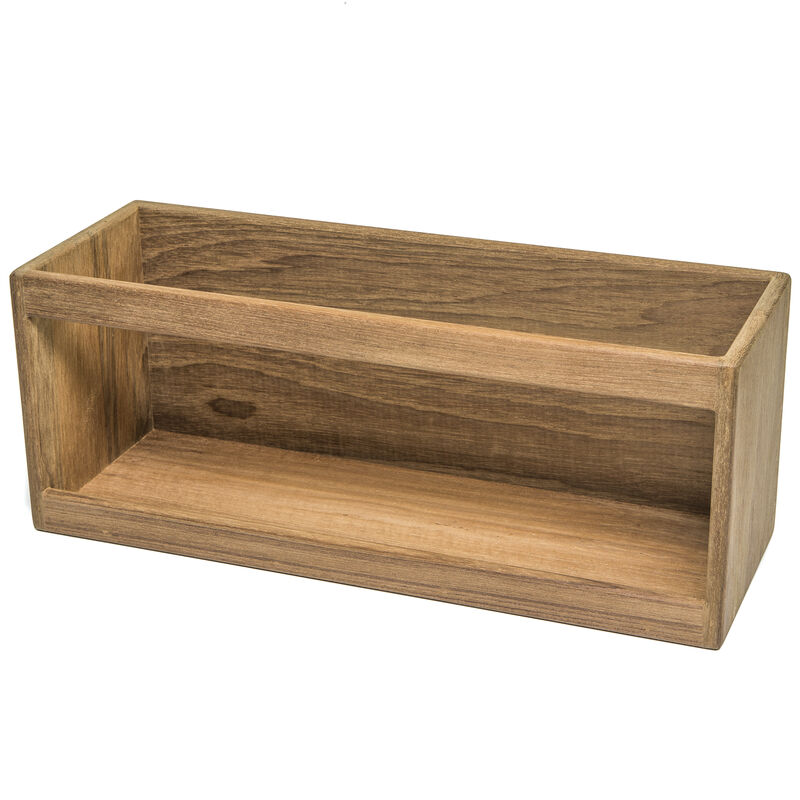 Whitecap Teak Paperback Book/VHS Casette Rack image number 1