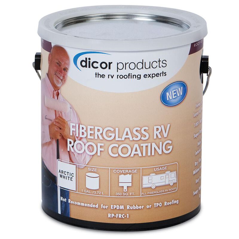 Dicor Fiberglass RV Roof Coating, Gallon image number 1