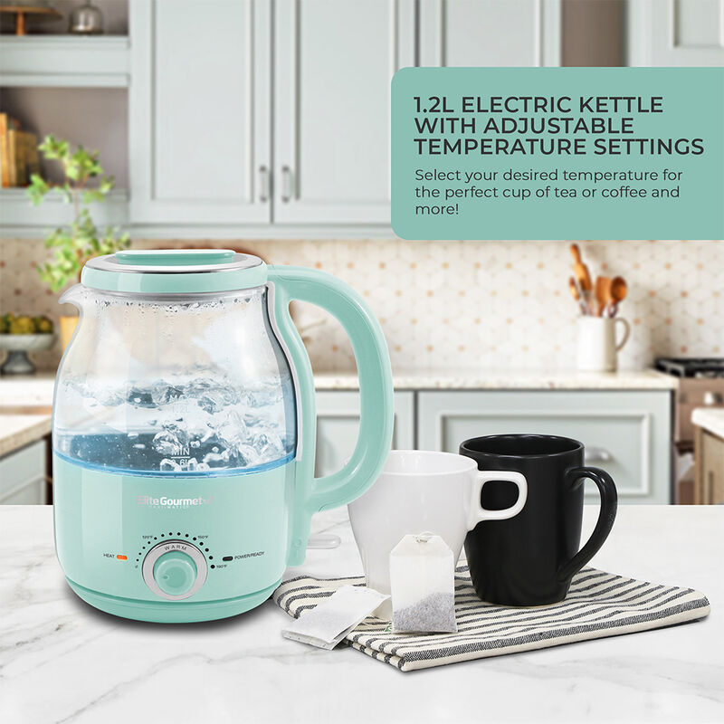 Electric Glass Hot Water Kettle-Mint  image number 5