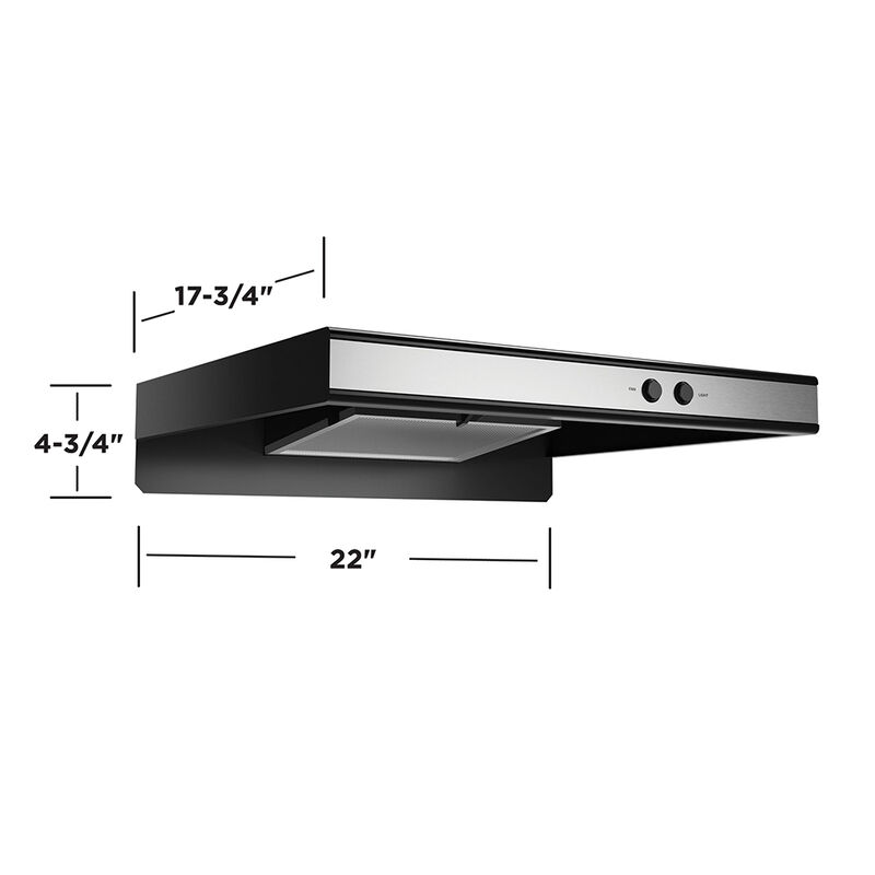 GE RV Under-the-Cabinet Range Hood, Non-Vented image number 4