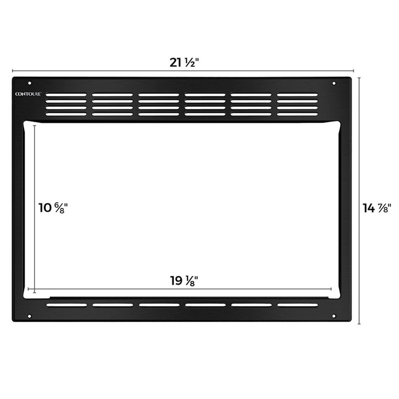 CONTOURE Venting and Trim Kit for Built-In Microwave Oven, Black &ndash; Camping World Exclusive! image number 2