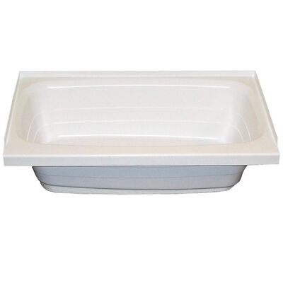 Lippert Bathtub with Left-Side Drain, 24" x 40", White