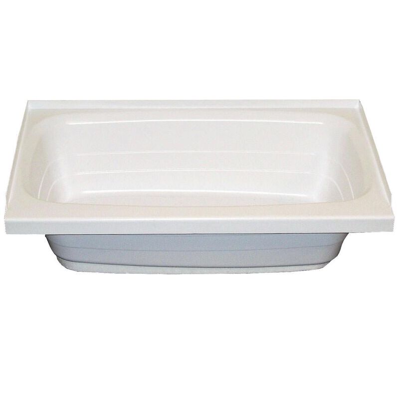 Lippert Bathtub with Left-Side Drain, 24" x 40", White image number 1