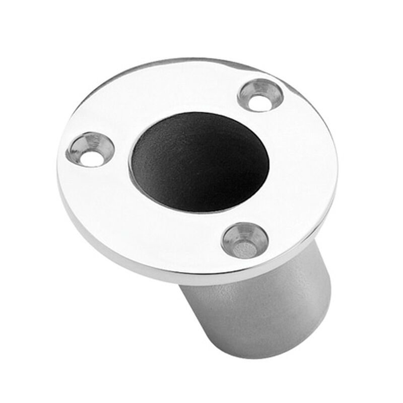 Flush Mount Flag Pole Socket, 60 degree angle fits 1-1/4" poles image number 1
