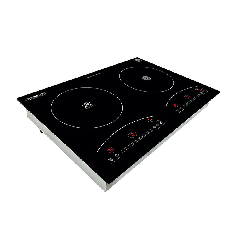 Equator 20" One Induction and One Ceramic Electric Hybrid Cooktop, Black image number 12