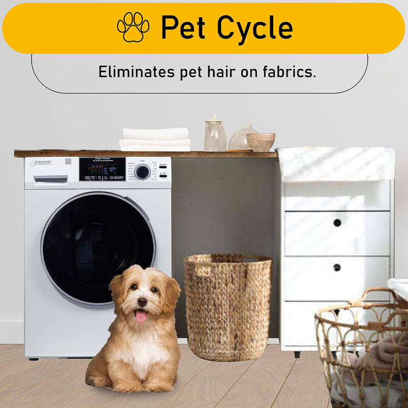 Equator 15-lb. All-in-One Combo Washer Dryer, White image number 15