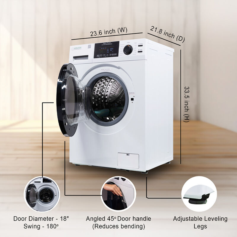 Equator 15-lb. All-in-One Combo Washer Dryer, White image number 12