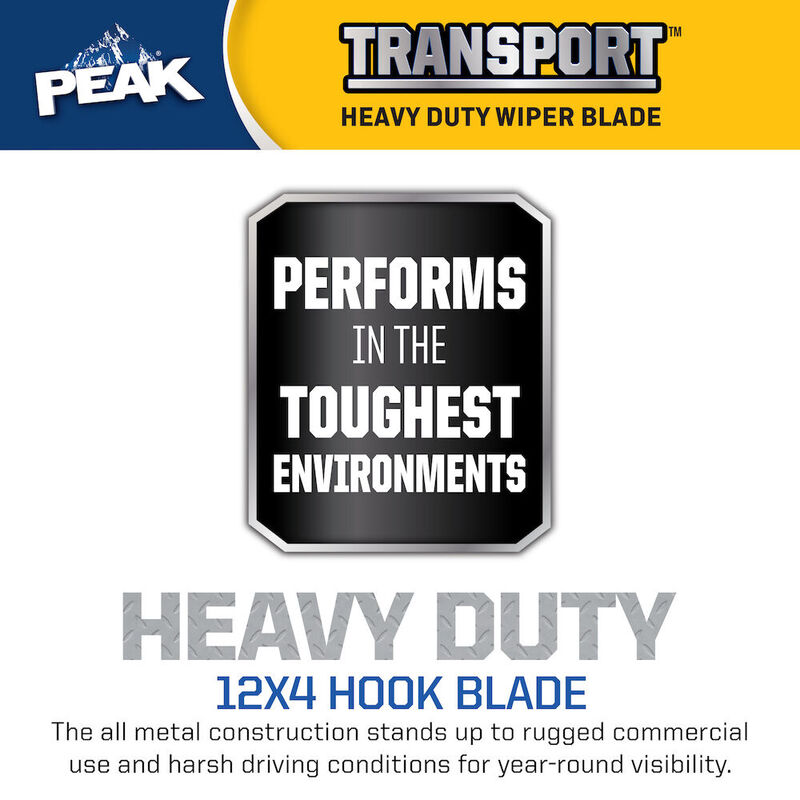 PEAK Transport 32" Windshield Wiper Blade, 12x4 Hook image number 3