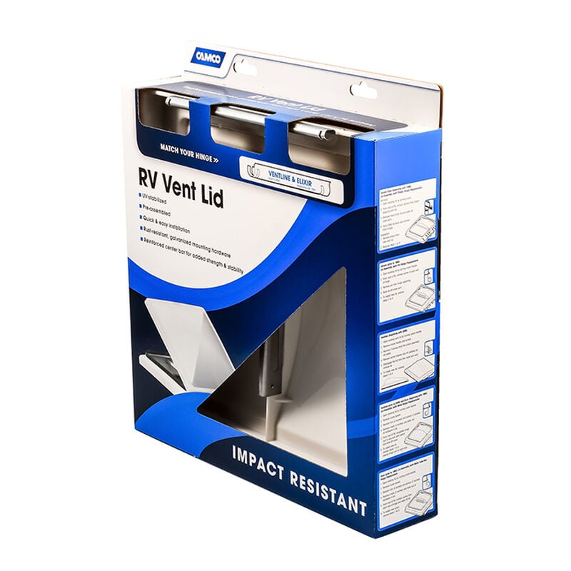 Camco RV Replacement Vent Lid for Ventline and Elixir, White image number 1