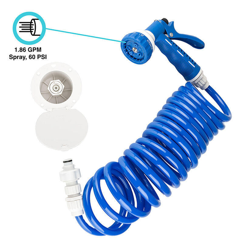 Dura Faucet RV Exterior Quick Connect Spray Dock Kit, Blue image number 2