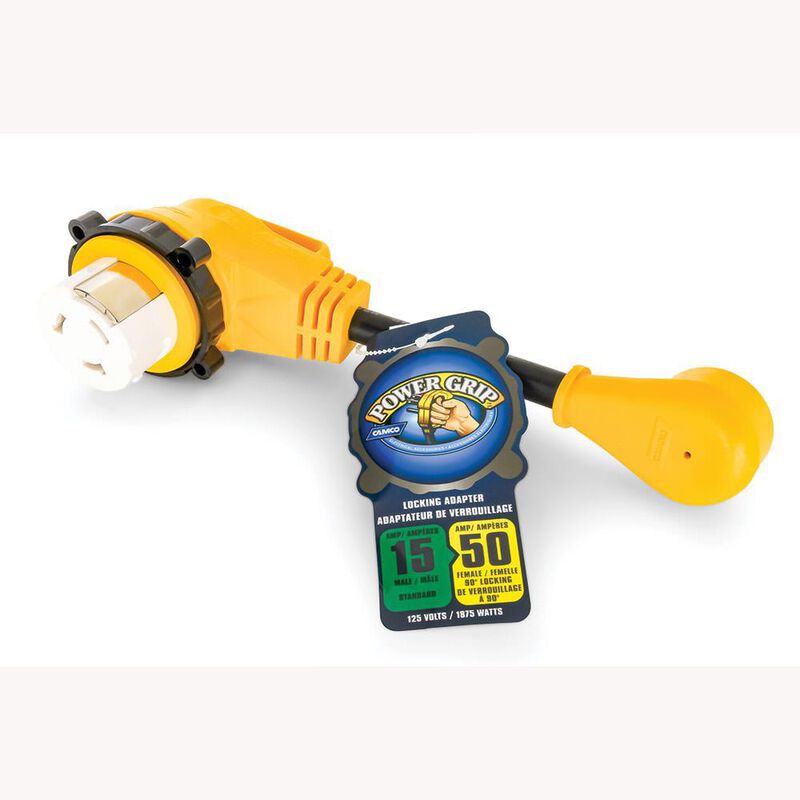 Power Grip&trade; 12&rdquo; Dogbone Locking Adapters, 15-Amp Male/50-Amp Female image number 3