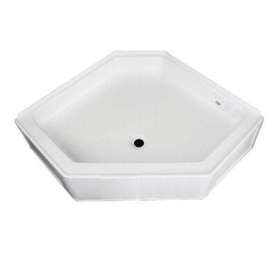 ABS Neo Shower Pan, 34&rdquo; x 34&rdquo; x 9 1/2&rdquo;, White
