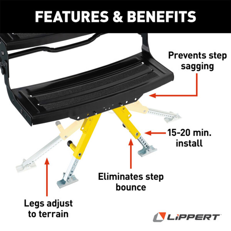 Lippert Solid Stance Step Stabilizer Kit image number 4
