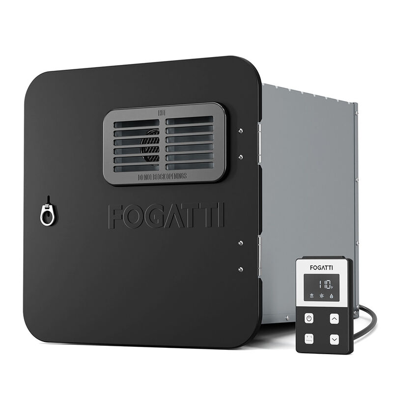 Fogatti InstaShower Ultra 66K BTU RV Water Heater w/ Black Trim image number 1